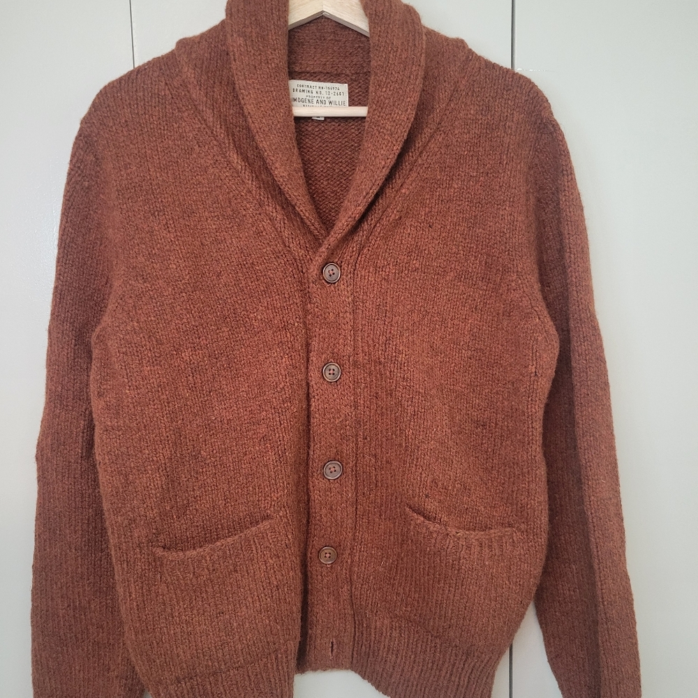 IMOGENE + WILLIE Unisex Beckett Wool Cardigan M